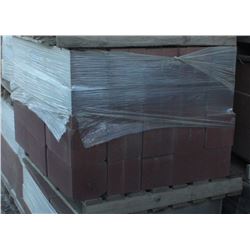 PALLET OF SOLID SCORED TERRACOTTA CONCRETE BLOCKS