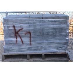 PALLET OF GREY INTERLOCKING PAVING BRICKS