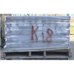 PALLET OF TERRACOTTA INTERLOCKING PAVING BRICKS