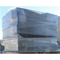 PALLET OF BLACK CONCRETE STRETCHER BLOCKS