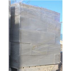 PALLET OF GREY PARTITION CONCRETE BLOCKS