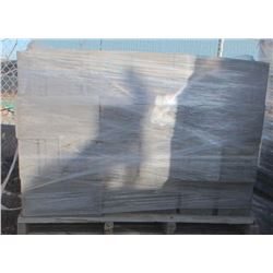 PALLET OF GREY SOLID SPLIT RIB CONCRETE BLOCK