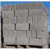 Image 1 : PALLET OF GREY SINGLE BULLNOSE CONCRETE BLOCK