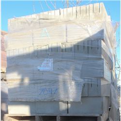 PALLET OF GREY KNOCKOUT BOND BEAM BLOCK