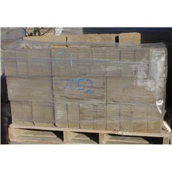 PALLET OF SPLIT FACE SOLID CONCRETE BLOCKS
