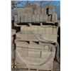 Image 3 : PALLET OF SPLIT FACE SOLID CONCRETE BLOCKS