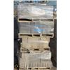 Image 1 : 3 PALLETS OF ASSORTED SPLIT FACED CONCRETE BLOCKS