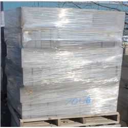 PALLET OF GREY UTILITY KNOCKOUT CONCRETE BLOCK