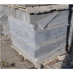 PALLET OF LIGHT GREY KNOCKOUT BOND BEAM BLOCKS