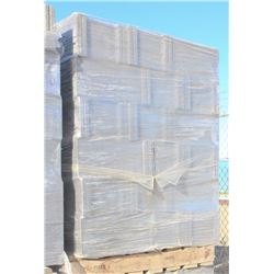 PALLET OF LIGHT GREY KNOCKOUT BOND BEAM BLOCKS