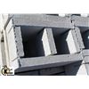 Image 2 : PALLET OF LIGHT GREY KNOCKOUT BOND BEAM BLOCKS