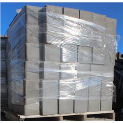 PALLET OF GREY HALF DOUBLE BULLNOSE BLOCKS