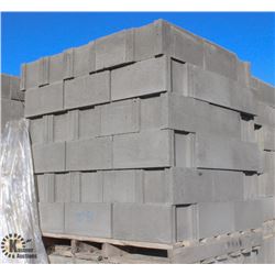 PALLET OF GREY CONCRETE STRETCHER BLOCKS