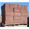 Image 1 : PALLET OF TERRACOTTA SPLIT FACED CONCRETE BLOCKS