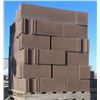 Image 1 : PALLET OF BROWN CONCRETE STRETCHER BLOCKS