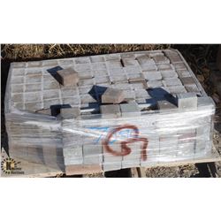 PALLET OF ASSORTED COLOR SQUARE PAVING STONES