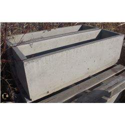 LOT OF 2 CONCRETE PLANTER BOX
