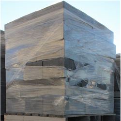 PALLET OF GREY RECTANGULAR COLUMN BLOCKS