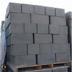PALLET OF GREY DOUBLE BULLNOSE BLOCKS