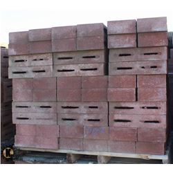 PALLET OF TERRACOTTA PARTITION CONCRETE BLOCKS