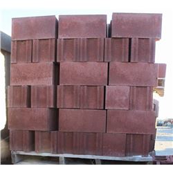 PALLET OF TERRACOTTA CONCRETE STRETCHER BLOCKS