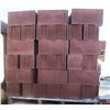 Image 1 : PALLET OF TERRACOTTA CONCRETE STRETCHER BLOCKS