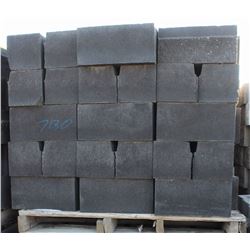 PALLET OF DARK GREY SPLIT FACED LEDGE CONCRETE