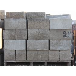 PALLET OF TERRACOTTA 4 RIB SPLIT FACED SOLID