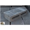 Image 2 : PALLET OF DARK GREY PARTITION CONCRETE BLOCKS