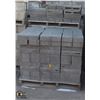 Image 3 : PALLET OF DARK GREY PARTITION CONCRETE BLOCKS