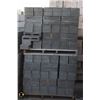 Image 3 : PALLET OF DARK GREY PARTITION CONCRETE BLOCKS