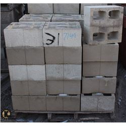PALLET OF 4 HOLE SCORED SANDSTONE CONCRETE