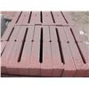Image 2 : PALLET OF TERRACOTTA RETAINING WALL CAPS W/