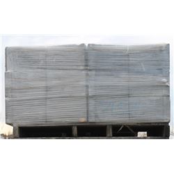 PALLET OF GREY RETAINING WALL CAPS W/