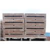 Image 1 : PALLET OF LIGHT BROWN RETAINING WALL CAPS W/