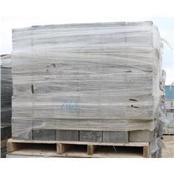 PALLET OF BLACK SPLIT FACED HALF CINDER BLOCK