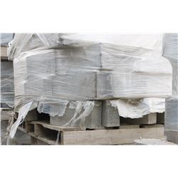 PALLET OF WEDGE RETAINING WALL BLOCKS ASSORTED