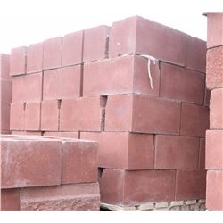 PALLET OF TERRACOTTA SPLIT FACED LEDGE CONCRETE