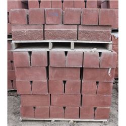 1.5 PALLETS OF TERRACOTTA SPLIT FACED LEDGE