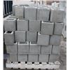 Image 1 : PALLET OF GREY SINGLE BULLNOSE HALF CINDER BLOCKS