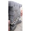 Image 3 : PALLET OF DARK GREY SPLIT FACED CONCRETE BLOCKS