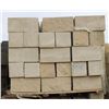 Image 1 : PALLET OF SANDSTONE SPLIT FACED CORNER BLOCKS