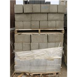 1.5 PALLETS OF DARK GREY SPLIT FACED CONCRETE
