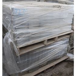 2 PALLETS OF LIGHT GREY RETAINING WALL BLOCKS