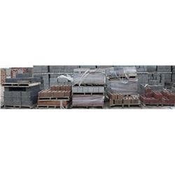 15 ASSORTED PALLETS OF ASSORTED CONCRETE BLOCKS