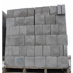 PALLET OF GREY 2 SPLIT RIB HALF CONCRETE BLOCKS