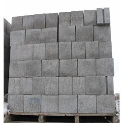PALLET OF GREY 2 SPLIT RIB HALF CONCRETE BLOCKS