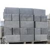 Image 1 : PALLET OF DARK GREY SPLIT FACED CONCRETE BLOCKS