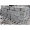 Image 3 : PALLET OF LIGHT GREY SPLIT FACED CONCRETE BLOCKS