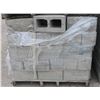 Image 1 : PALLET OF LIGHT GREY SPLIT FACED CONCRETE BLOCKS